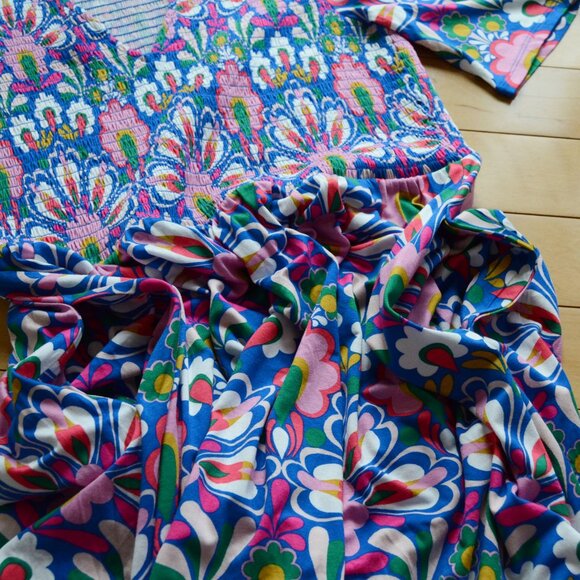 Boden Bethany Smocked Jersey Dress US 8R NWT - Picture 9 of 13